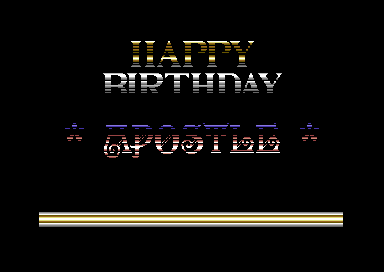 Happy Birthday Apostle