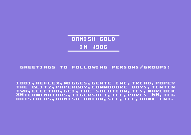 Danish Gold in 1986 Runner Demo