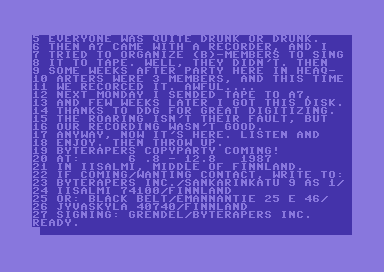 Byterapers Chorus Singing