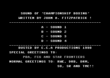 Championship Boxing Music