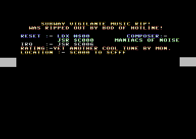 Subway Vigilante Music Rip