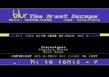 Blur The Great Escape