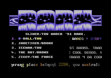 Slimer Ranx March 91