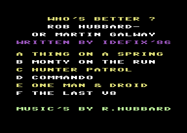 Who's Better Rob Hubbard